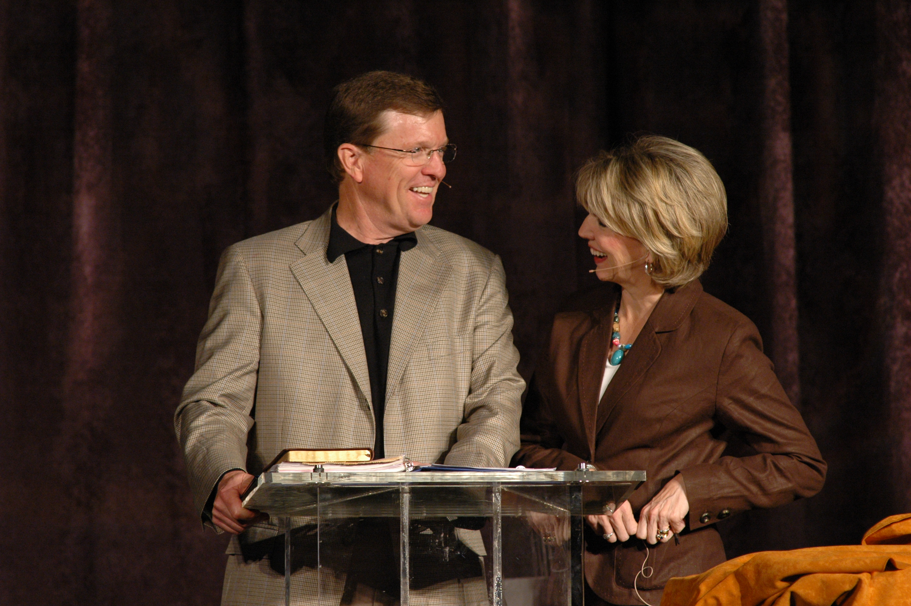 Dennis and Barbara Rainey speaking at WTR
